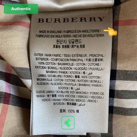 burberry made in italy tag|authentic burberry labels.